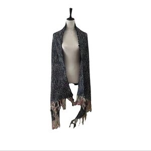 NWT Shiraleah Chicago Cape/Poncho/Wrap Rainbow Rastafarian Boho Hippie